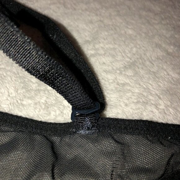 PINK Victoria's Secret Black Unlined Lace Underwire Bra Size 32D - Picture 6 of 9